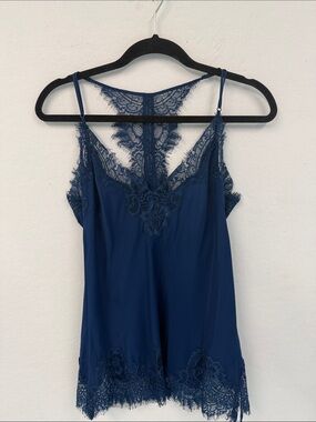 Gold Hawk Silk Racerback Camisole New